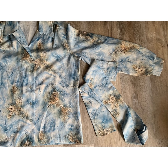 vintage 1970s Terry of Chicago : union label pussybow secretary blouse - Picture 8 of 13